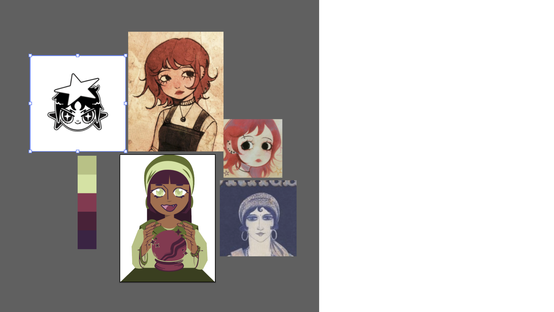 Working progress in Illustrator